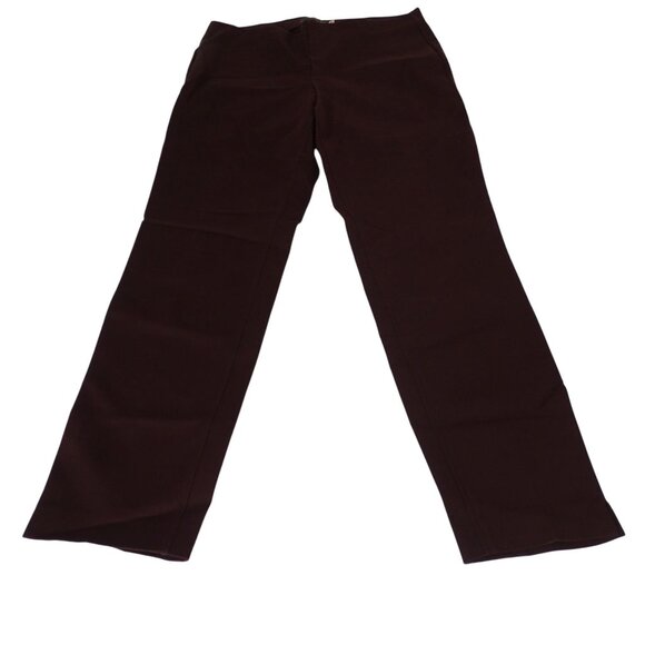 crosby. Pants - Crosby Wine Red Tapered Ankle Pants Women Size 8 NO Pockets Cotton Spandex Blend